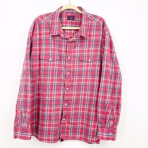 UNTUCKIT Men's Plaid Button Down Sz XXXL